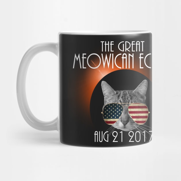 The Great Meowican Eclipse Shirt - Total Eclipse Shirt, Solar Eclipse 2017 Merchandise, The Great American Eclipse T-Shirt by BlueTshirtCo